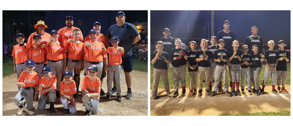 2022 Minor Champs & Runner-ups: Astros & Pandas