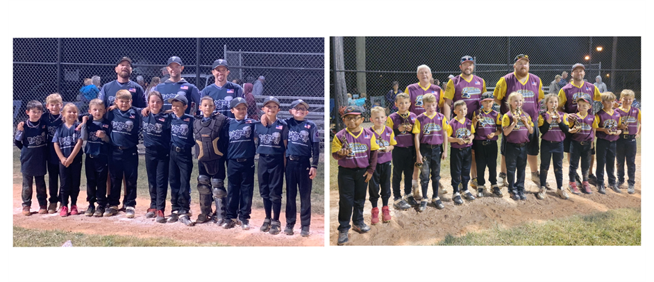 Fall Coach Pitch Champs & Runner-ups: Lugnuts & River Bandits