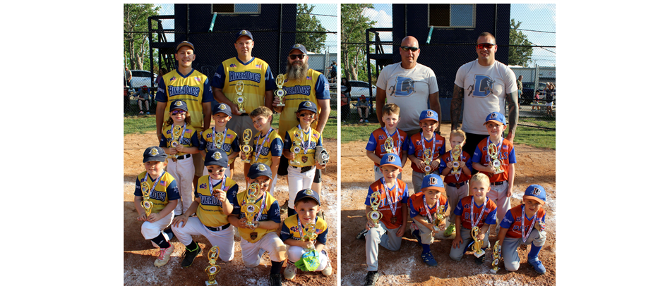 2023 Tball Champs & Runner-ups: RiverDogs & Bulls