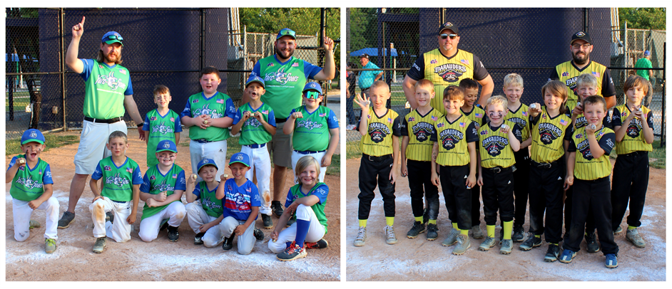 2023 Coach Pitch Champs & Runner-ups: Yard Goats & Marauders