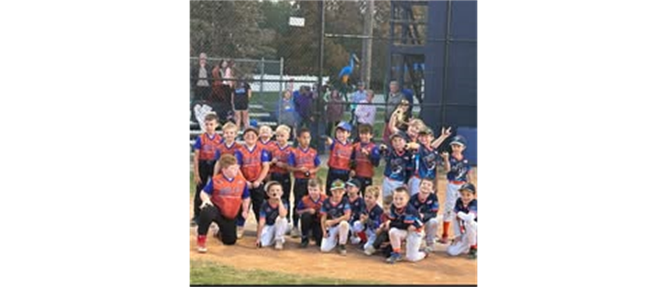 Coach Pitch Fall 2024 Champions and Runner Ups 