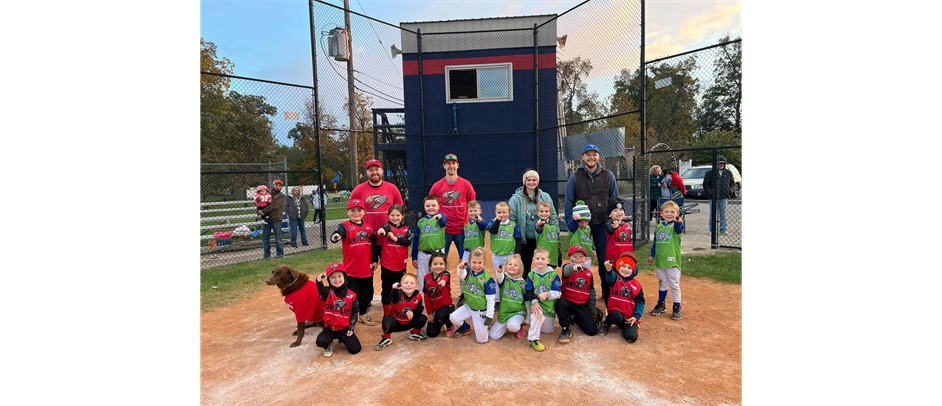 Tball Fall 2024 Champions and Runner Ups 
